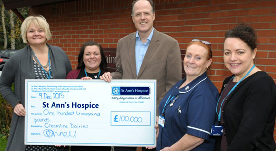 100K raised for St Ann's Hospice