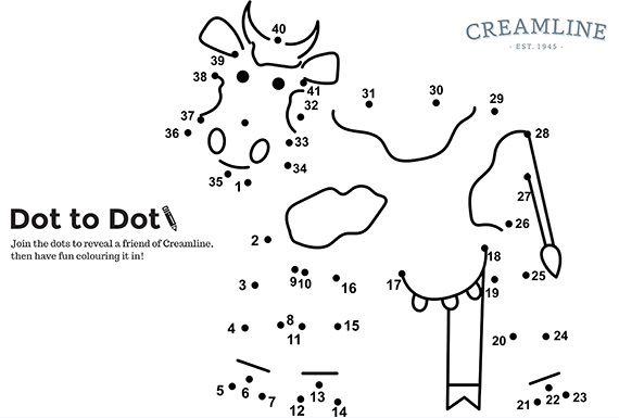 Creamline dot to dot worksheet