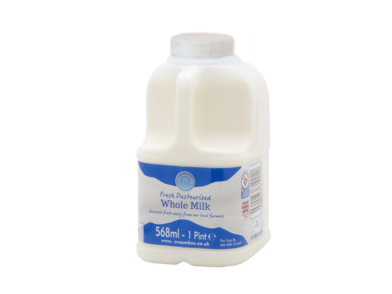 Whole Milk -  Poly Bottle (568ml/ 1 Pint)