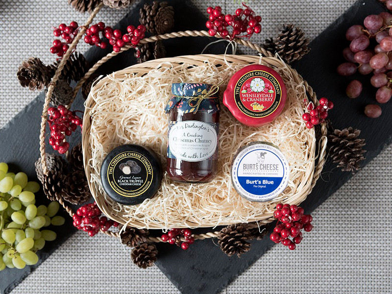 Christmas Cheese Bundle: Burt’s Blue, Black Truffle Cheddar and Wensleydale and Cranberry