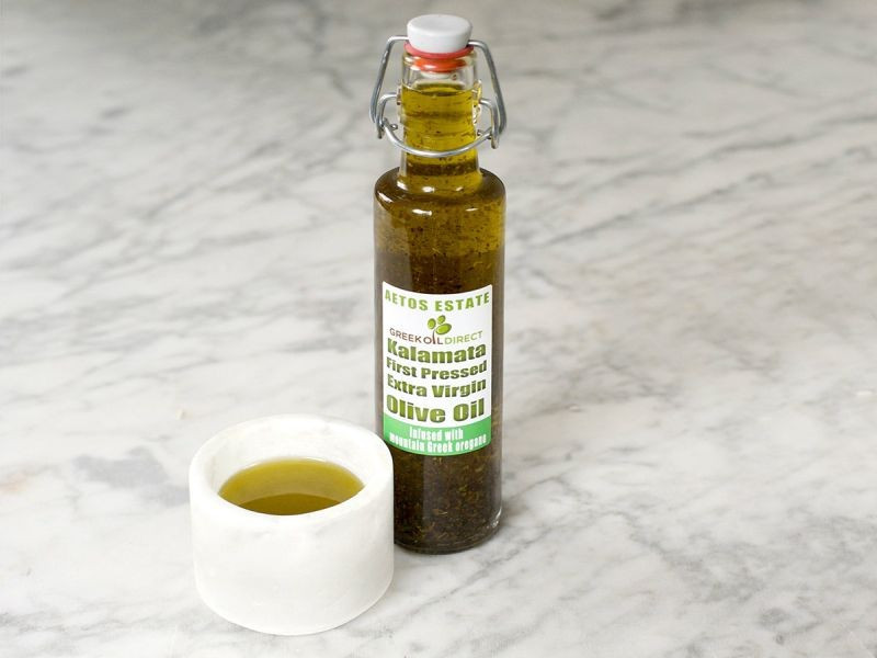 Extra Virgin Olive Oil Infused with Mountain Greek Oregano (250ml)