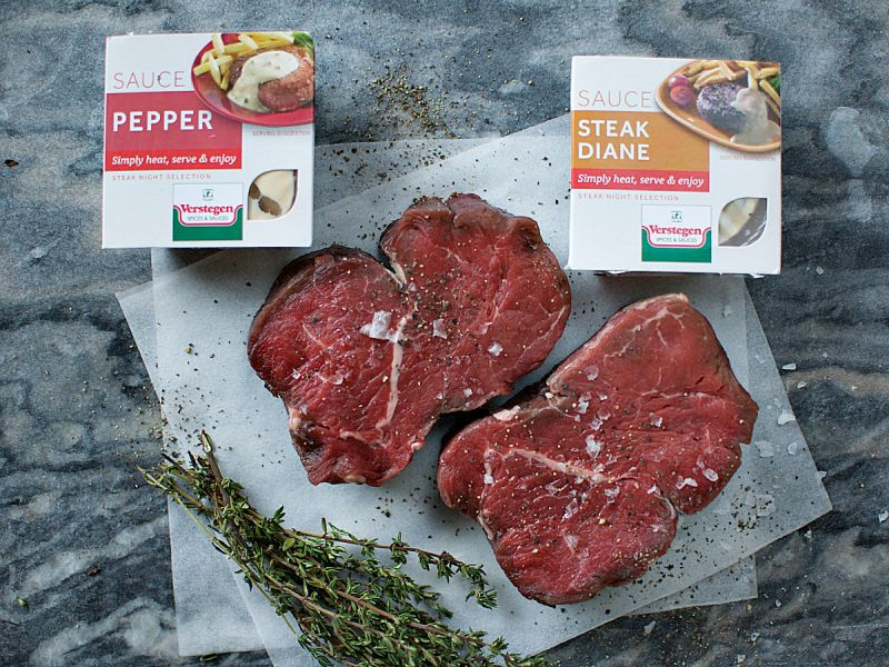 Fillet Steaks (2 x 226g) with Diane & Pepper Sauce