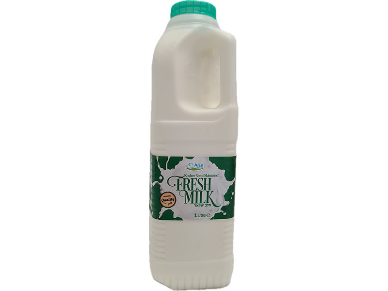 Kosher Semi-Skimmed Milk - Poly Bottle (1 Litre)