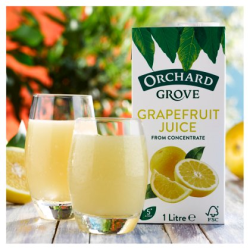 Orchard Grove Grapefruit Juice Carton (1 litre/ Carton)