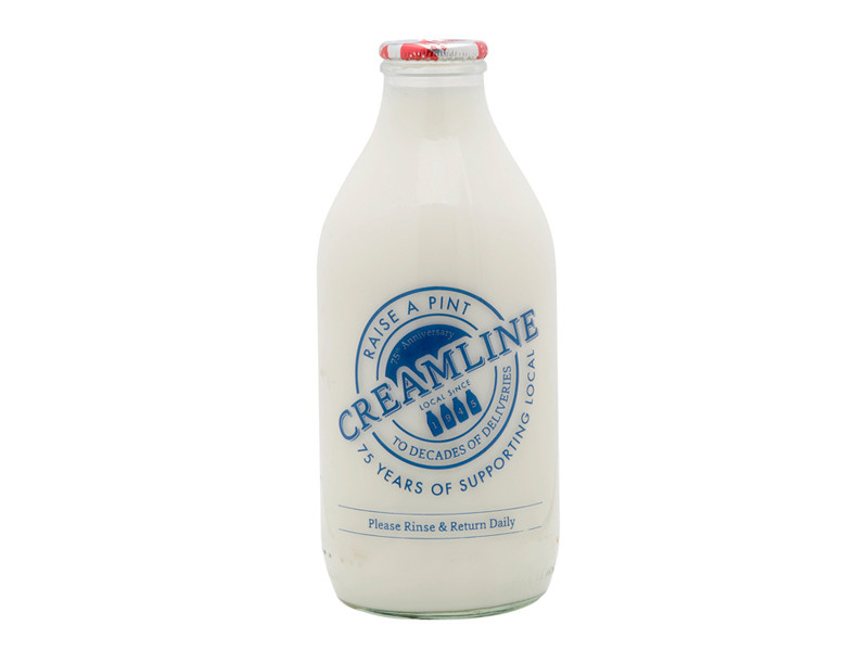 Organic Semi-Skimmed Milk - Glass Bottle (568ml/ 1 Pint)