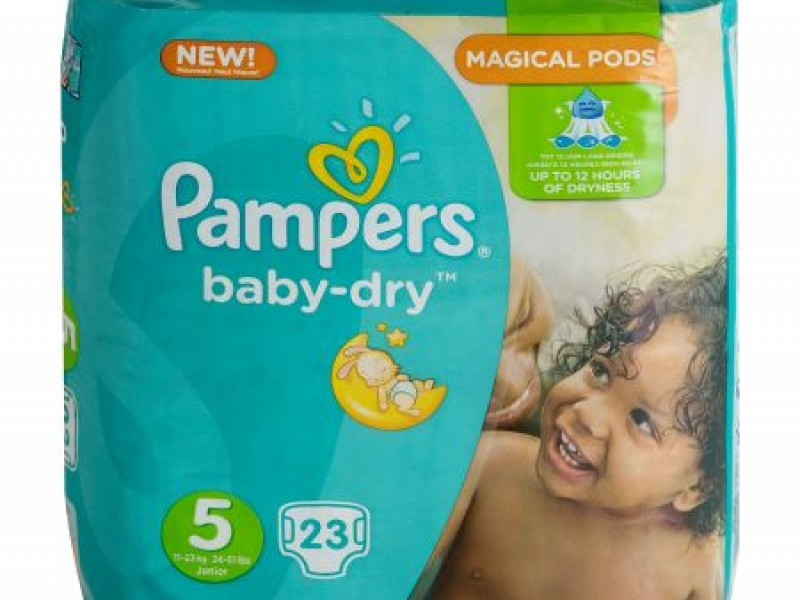 Pampers Baby Dry Nappies Size 5 (x 17)