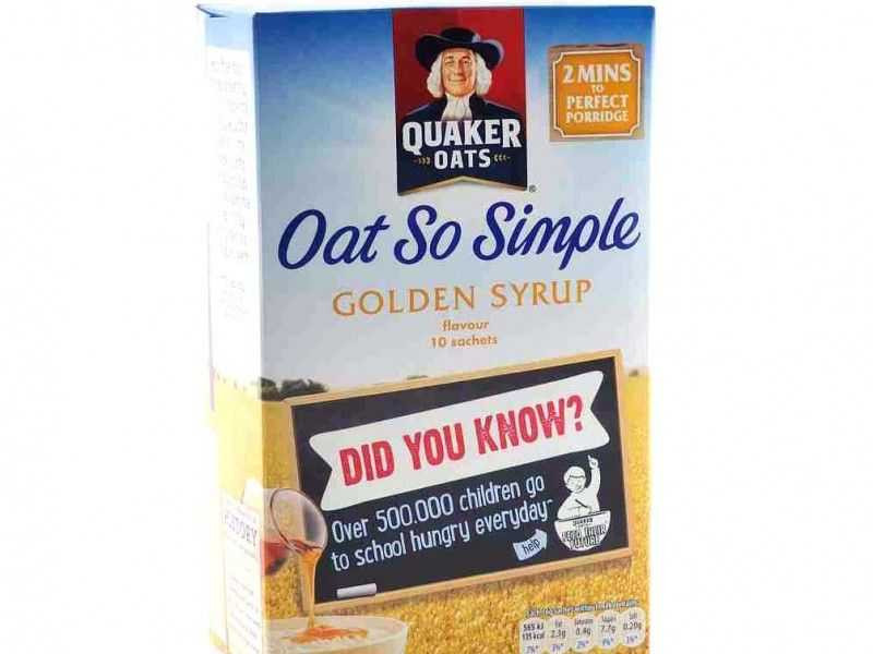 Quaker Oat So Simple Golden Syrup (10 x 36g sachets)