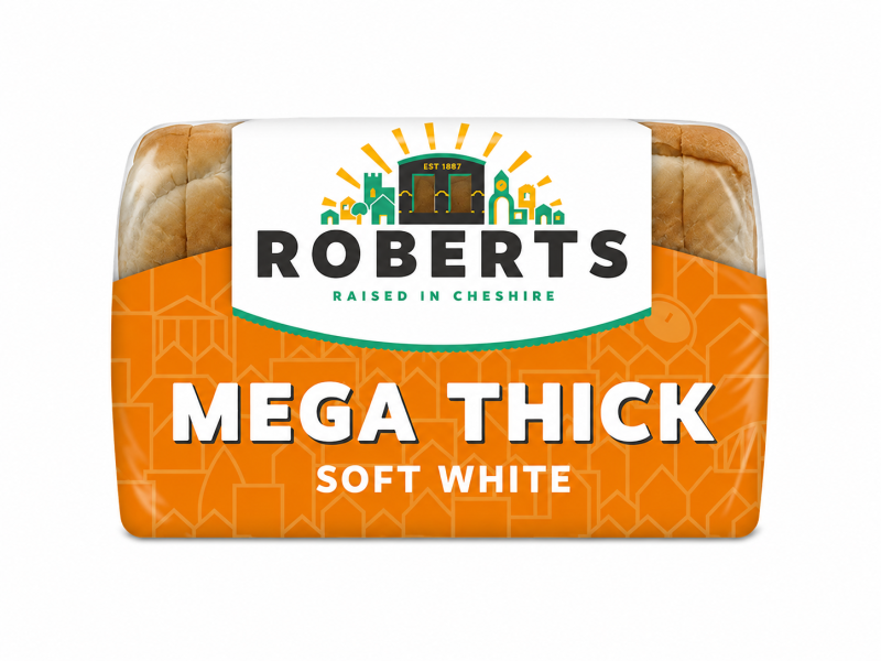 Roberts Mega Thick White Bread 800g