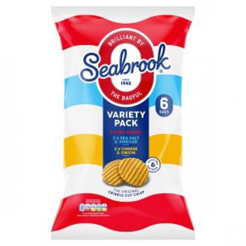 Seabrook Variety 6 Pack Crisps (25g)