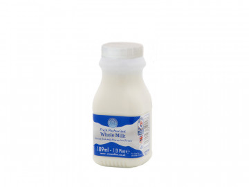 Whole Milk - Reseal Poly Bottle (189ml)