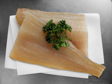 2 Natural Smoked Haddock Fillets (360g)