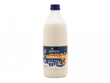 Delamere Sterilised Whole Milk - Glass Bottle (500ml)