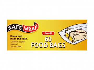 60 Food & Freezer Bags (178mm x 229mm approx)