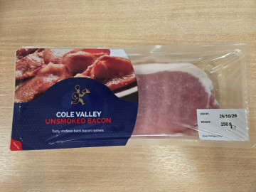 Back Bacon - Unsmoked (250g)