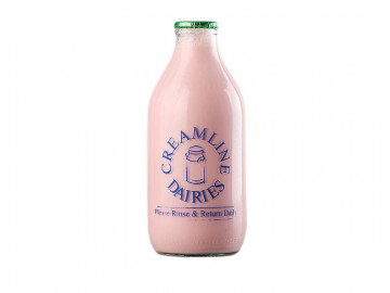 Creamline’s strawberry flavoured milk (568ml/ 1 Pint)