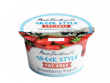 Greek Style Fat Free Strawberry Yogurt – 140g