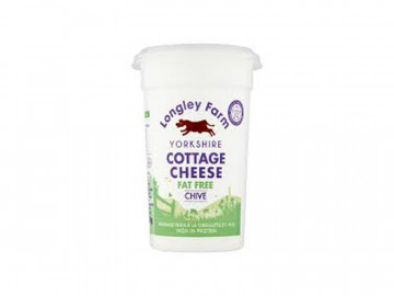 Longley Farm Fat Free Cottage Cheese with Chive (250g)