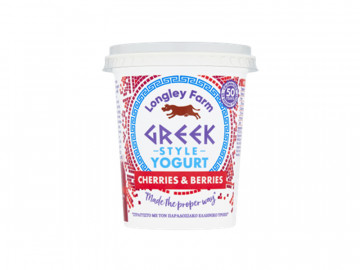 Longley Farm Greek Style Yogurt with Cherries & Berries (450g)