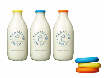 Moo Pops Milk Bottle Tops (Orange,Blue,Yellow)