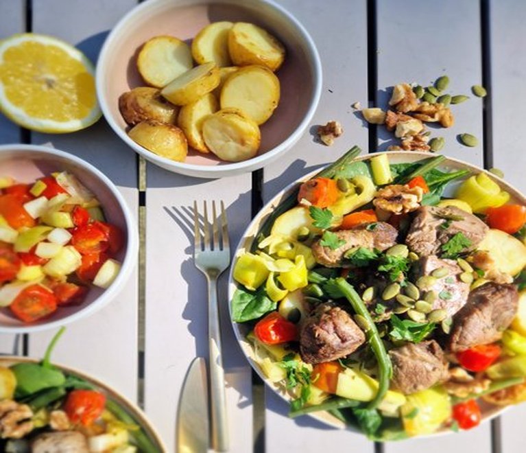 Spring Lamb salad