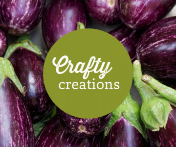 Crafty aubergine creations