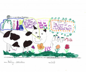 Heyes Lane’s Holly Newton - the talented winner of our design-a-poster competition!  