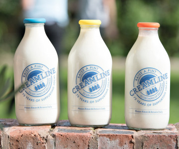 Raise a pint with our new anniversary milk bottle