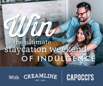 Win the ultimate staycation weekend of indulgence with Creamline and Capocci's