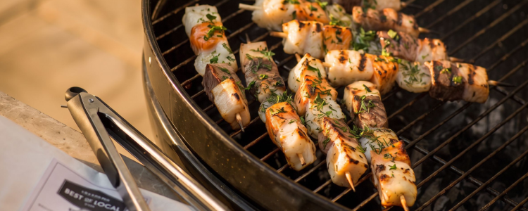 Lemon and herb seafood kebabs for your next summer BBQ