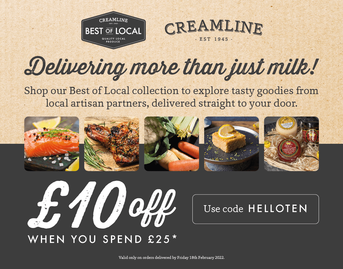 Get £10 off your next Best of Local order by using the code ‘HELLOTEN’!