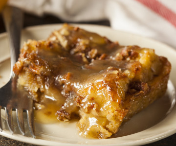  Banana Bread and Butter Pudding with Pecan Nuts