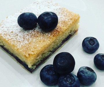 Blueberry Bakewell Tart Squares