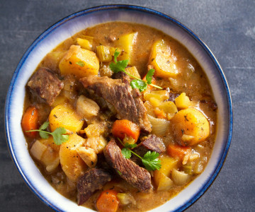 Chunky Beef, Vegetable and Sweet Potato Hotpot