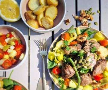 Spring lamb salad